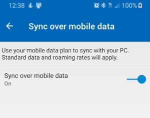 sync-over-mobile-media