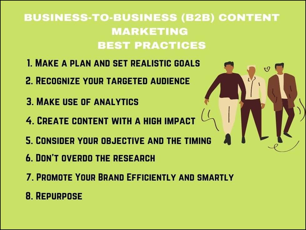 BUSINESS-TO –BUSINESS (B2B) CONTENT MARKETING BEST PRACTICES 2022